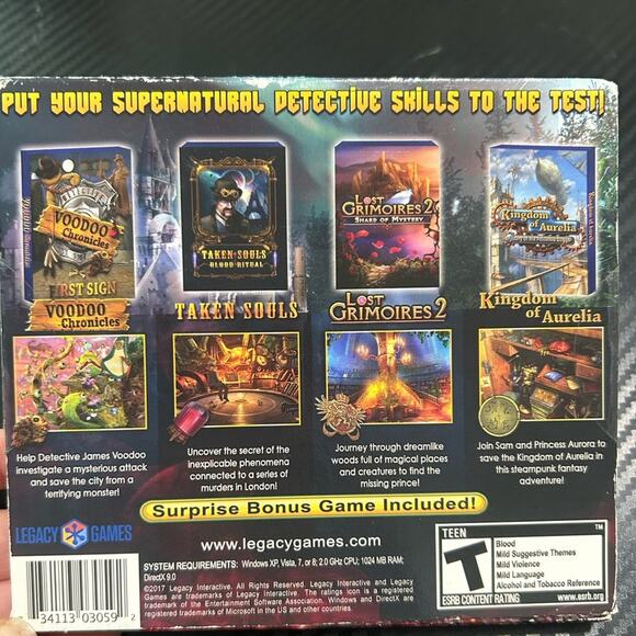 PC DVD game- hidden objects supernatural stories 2- rated teen puzzle - Picture 5 of 6
